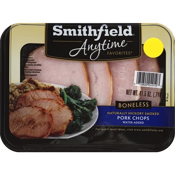 Smithfield Smithfield Anytime Favorites Smoked Pork Loin Chops - 11.5 oz