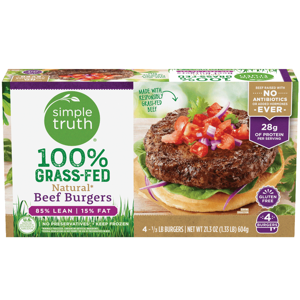 Simple Truth Simple Truth Natural Beef Burgers - 21.3 oz