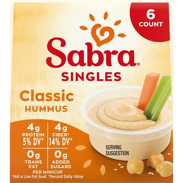 Sabra Hummus Singles 6 ct Deli & Prepared Foods deal at Publix